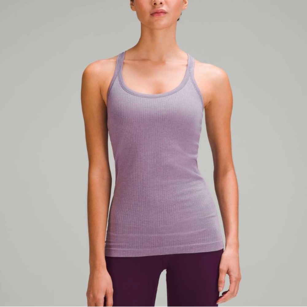 Lululemon ebb to street tank purple ash